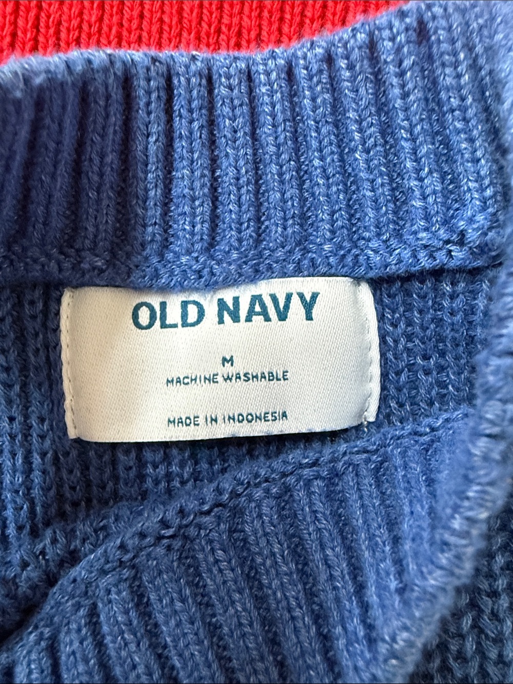 Qty 3 Old Navy Red, Royal Blue & Black Knit Tank Tops - Picture 4 of 8